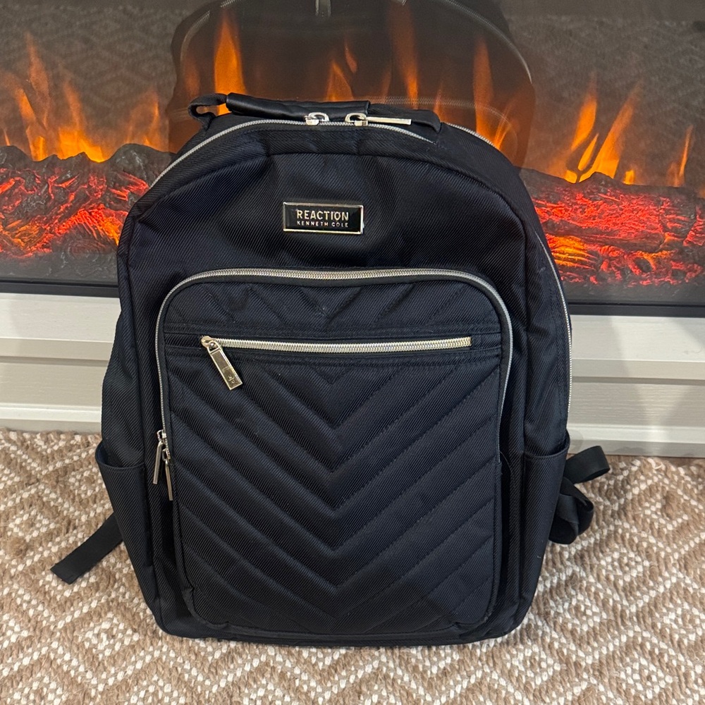 Kenneth Cole Reaction Black and Gold Backpack